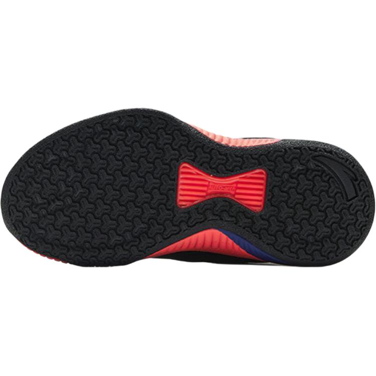 Anta Kids Fabric Comfortable Versatile Non-Slip Wear-Resistant Low-Top Basketball Shoes Kids sneaker Black Coral-Orange 312449958