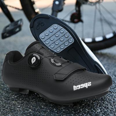 Chaussures de Vélo VTT Femme Chaussures à Pédales Plates Chaussures de Vélo Baskets de Vélo de Route Vitesse Chaussure à Crampons Spd avec Chaussure de Vélo de Montagne rose