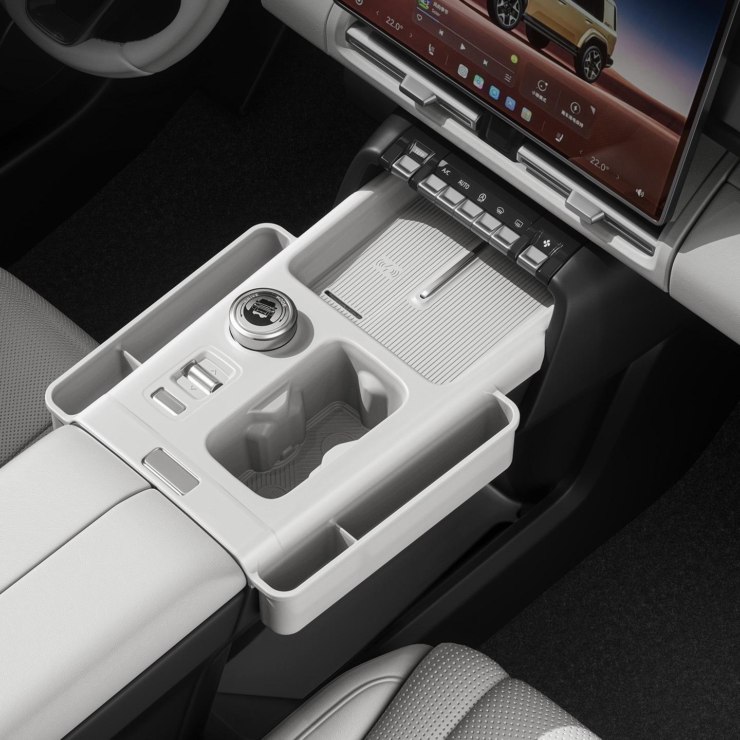 ICAR V27 Center Console Silicone Anti-Slip Mat and Storage Box for 26 Models