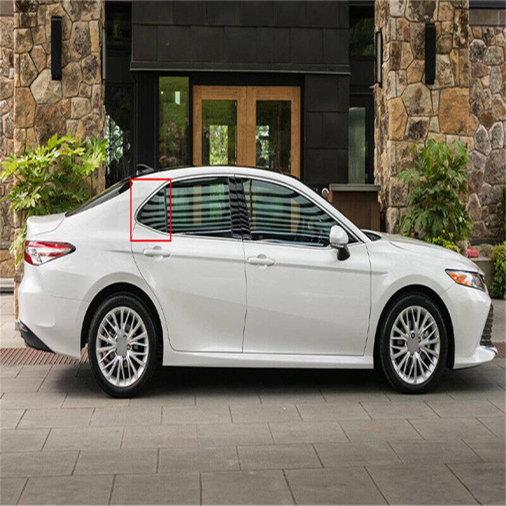 Carbon Fiber Look Rear Side Quarter Window Louver Trim For Toyota Camry 2018-Up