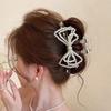 2026 New Style Korean Pearl Bow Hair Clip