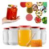 48X Burk 720 ml Glasburkar för Sylt Honung Konserver Gurkor