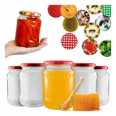 48X Jar 720Ml Glass Jars For Jam Honey Preserves Cucumbers