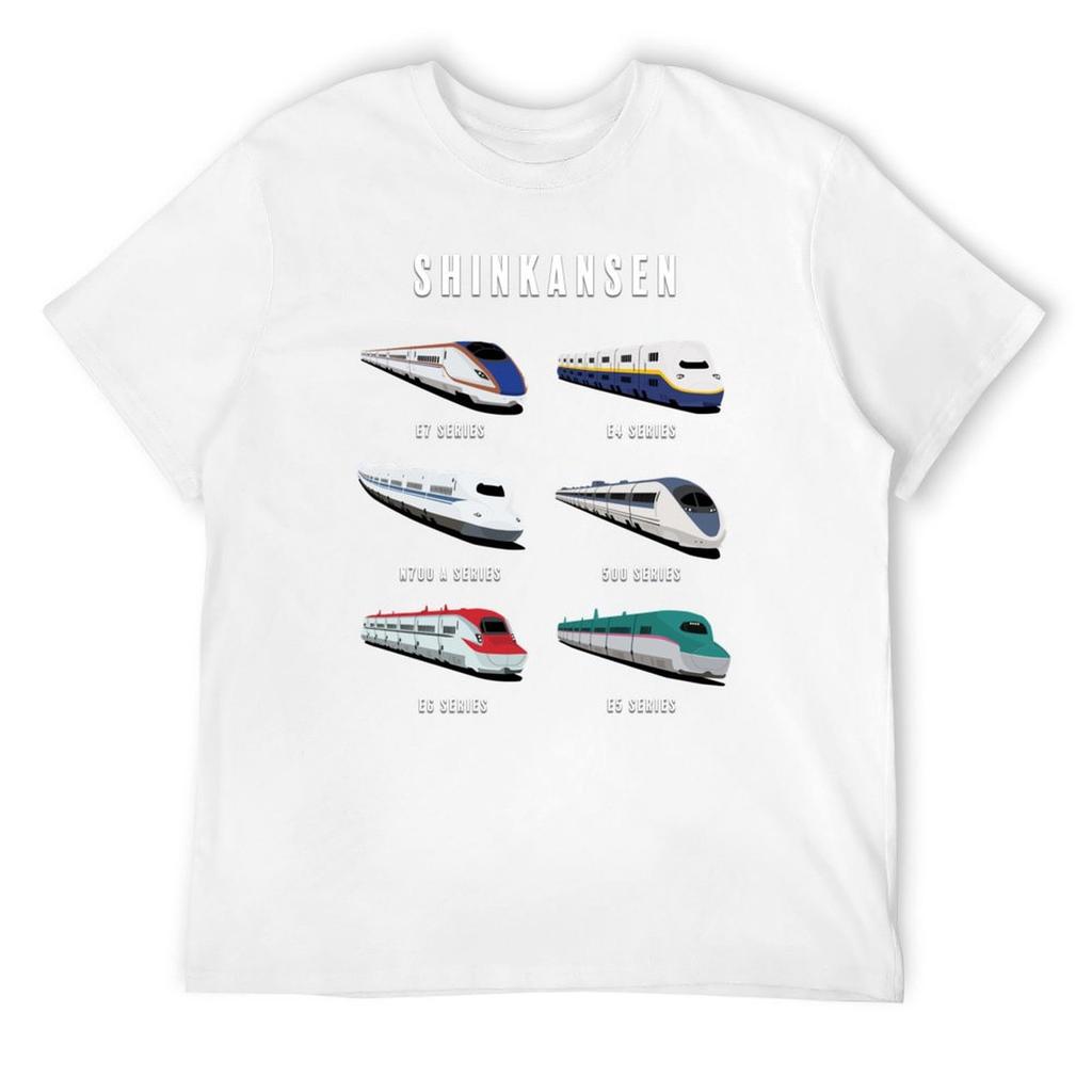 Japanische Shinkansen Hochgeschwindigkeitszüge Kunstwerk T-Shirt Jungen Tierdruck Lustige T-Shirts für einen Jungen Herren T-Shirt
