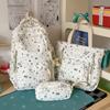Schoolbag small fresh student schoolbag female ins cartoon star printing junior high school student large capacity backpack burden reduction spine bag