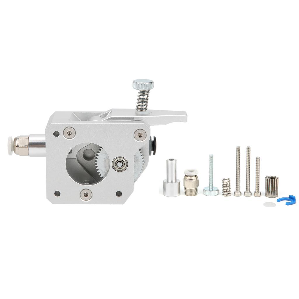 Dual Drive Gear Extruder Full Metal Body 1.75mm Consumable for 3D Printer (Silver) Main droite