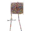 1pcs 3mm Rhinestone Trim 10 Yards Crystal Rhinestone Trim Glittering Rhinestone Chain  For DIY Craft