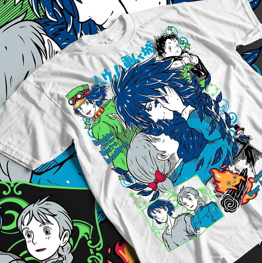 

Футболка «Унесенные призраками», Аниме-футболка от Studio Ghibli, Подарочная футболка Хаяо Миядзаки, Все S