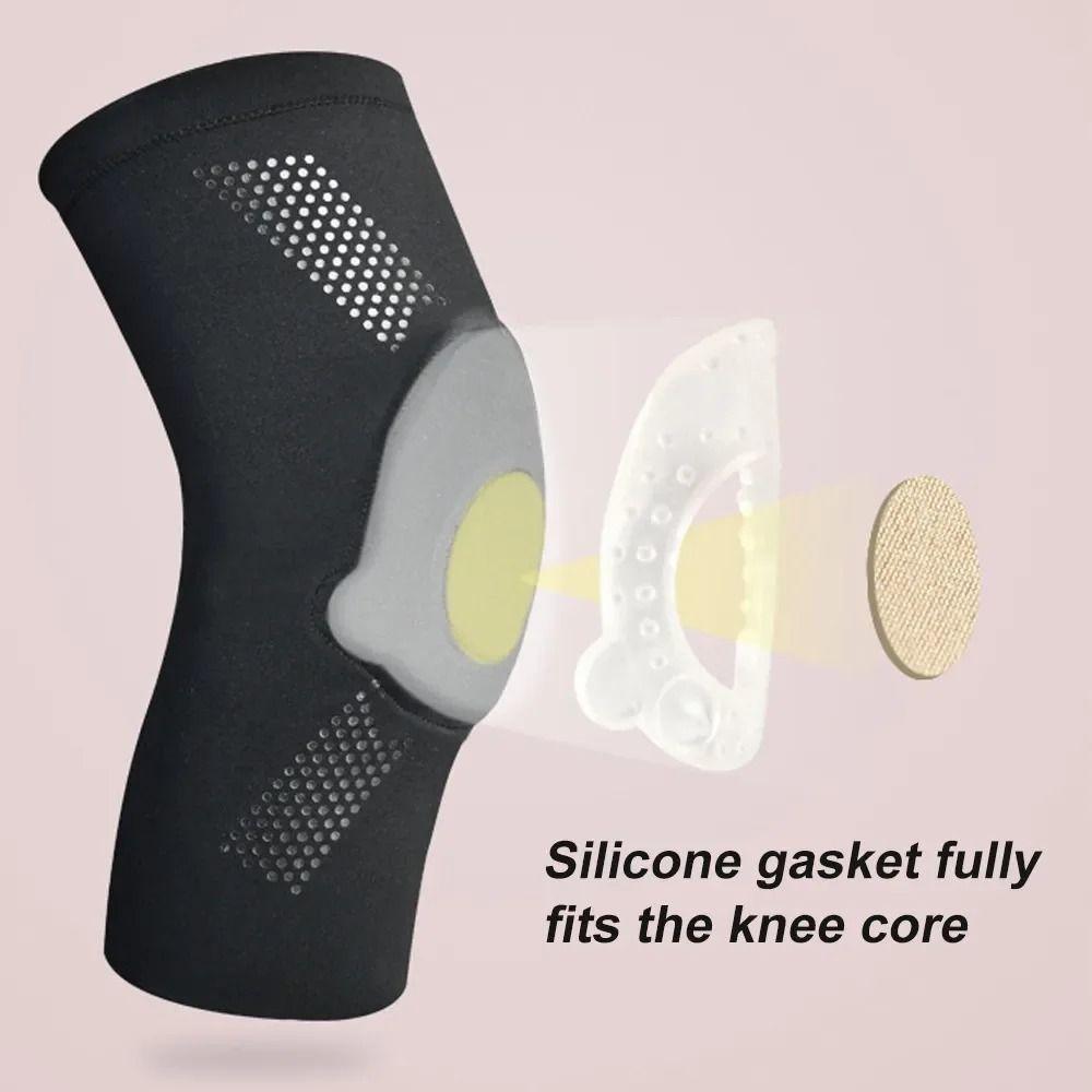 Ultradünne Sport-Knieschoner Elastische Knieschoner-Bandage Waschbare Ellenbogenstütze Yoga