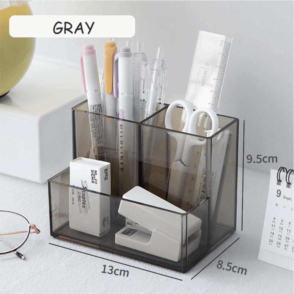Transparent Storage Rack Square Pencil Rack New Makeup Shelf  Office