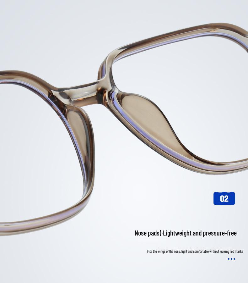 2024 Fashion Square Metal Eyeglass Frame - Face Slimming, Anti-Blue Light, Unisex for Myopia
