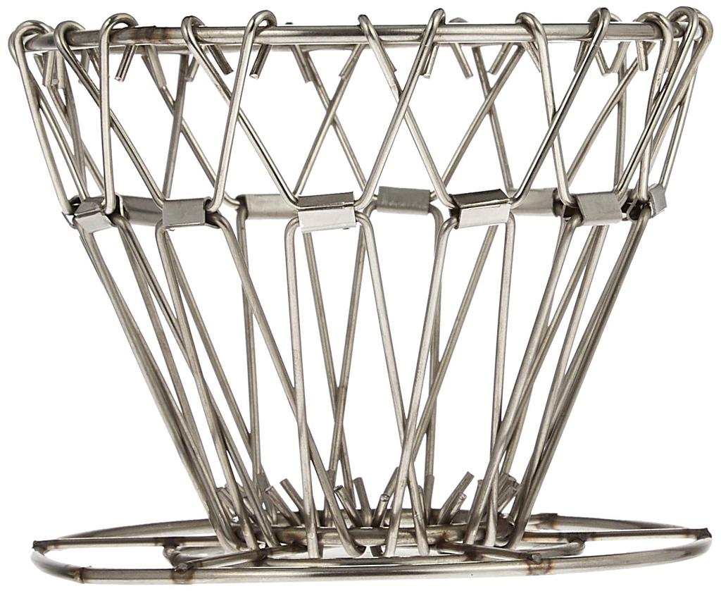 KIKKERLAND Collapsible Coffee Dripper, Silver, KCU160