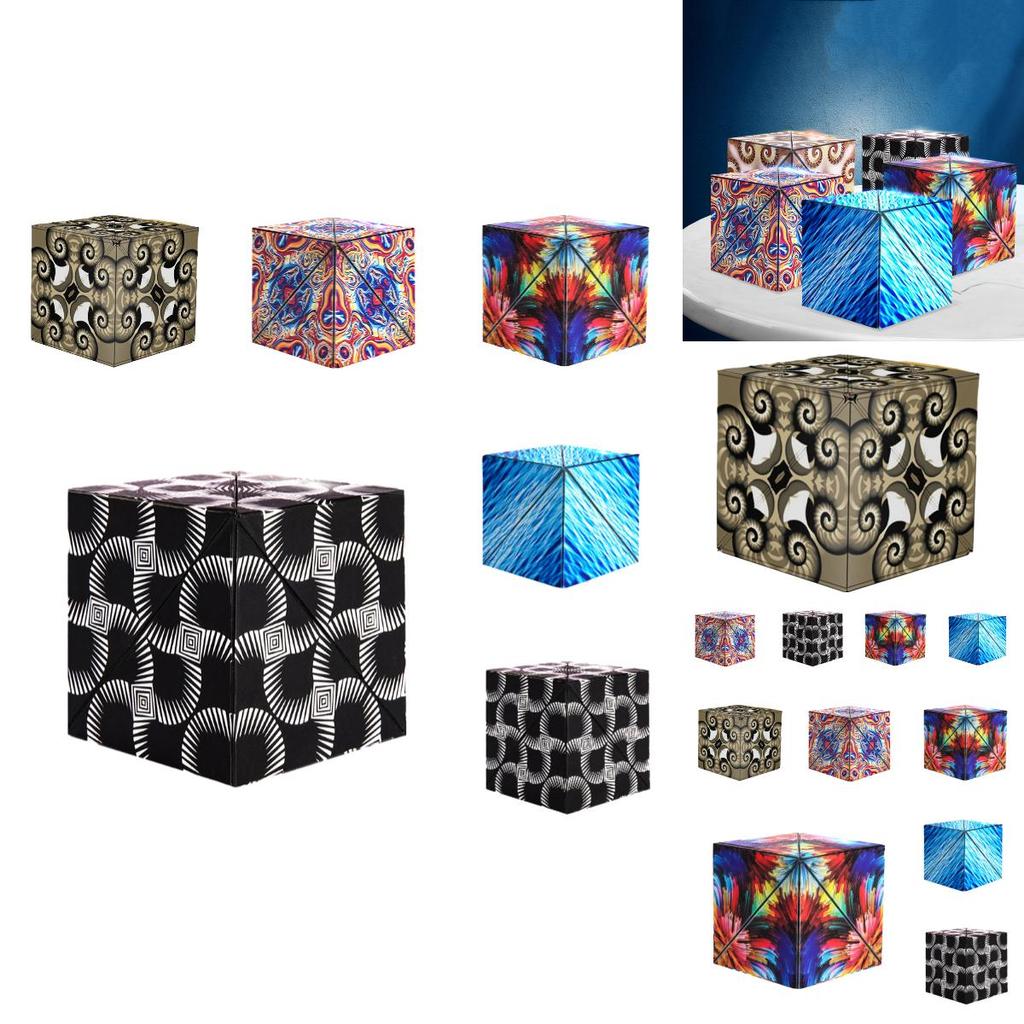 Beliebter Geometrischer Magischer Würfel Magnetisch 3x3 Puzzle Spielzeug Für Kinder Pädagogisches Und Stressabbauendes Material)