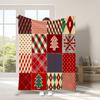 Christmas Cartoon Series Printed Blanket for Sofa Travel Camping Living Room Office Conditioning Blanket for All Seasons Gifts