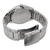Casio MTP-1302DA-3AV Men's Analog Quartz Watch, Silver Metal Band, Green Textured Dial