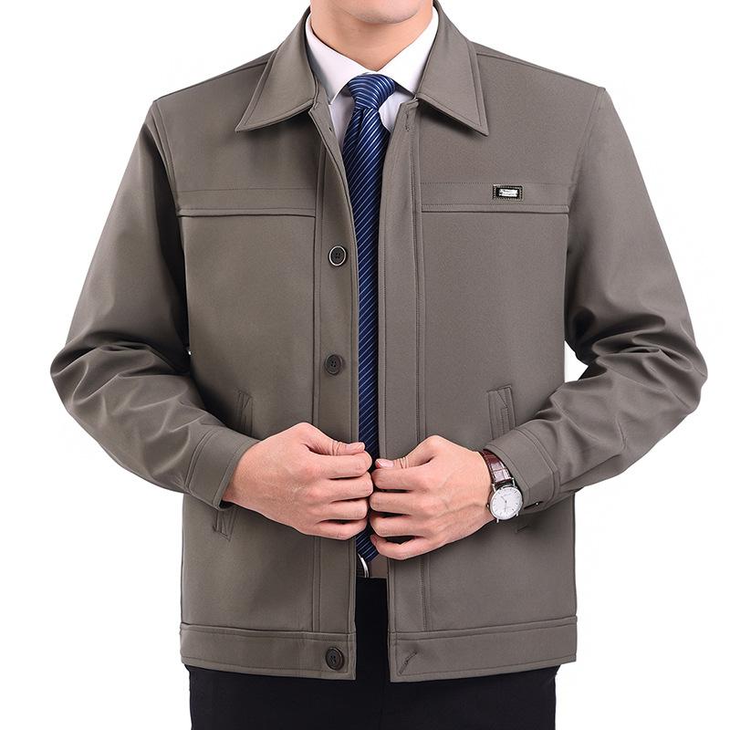 Middle-aged and Elderly Men's Jackets Spring and Autumn Men's Jackets Daddy Jackets Tops