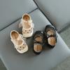 Petites Chaussures en Cuir pour Filles Printemps Nouvelles Chaussures pour Enfants Semelle Souple Antidérapante Chaussure pour Fille Nœud Papillon Chaussure Simple pour Fille Chaussures de Princesse