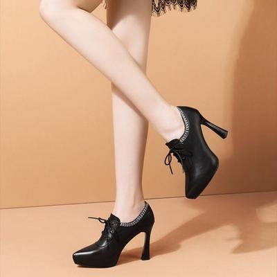 2025Women's Single Shoes High Quality Thick Sole Pointed  Strap Waterproof Platform All Comfortable Non-slip Breathable
