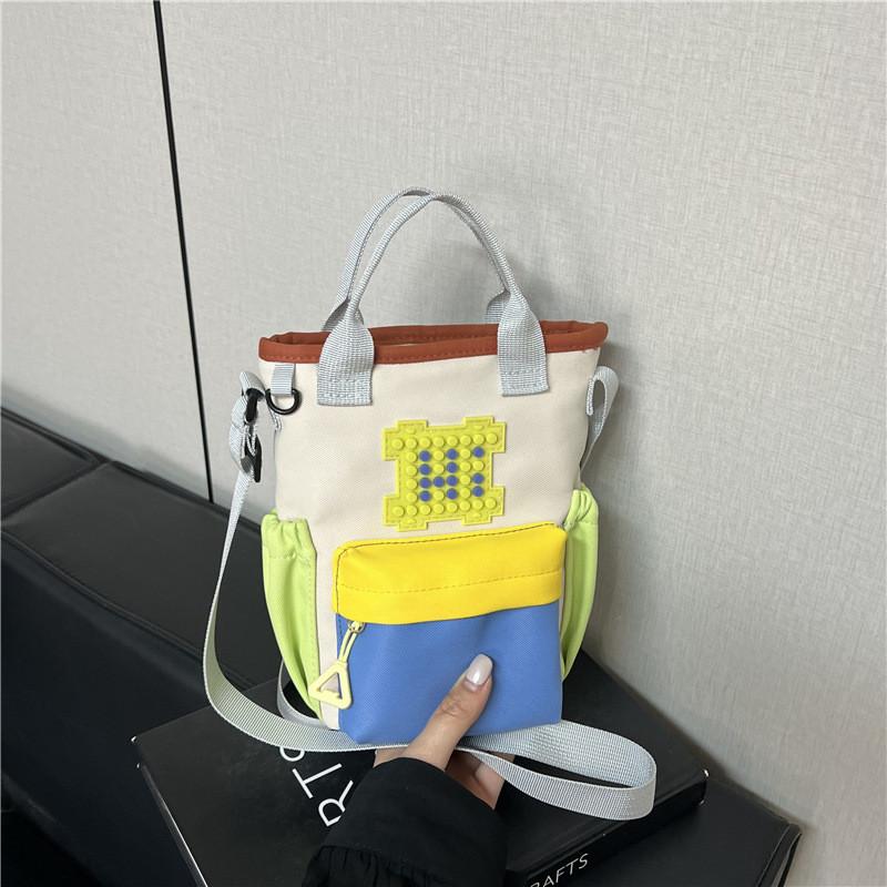 Street Style Nylon Water Bottle Bag With Multiple Pockets For Daily Use