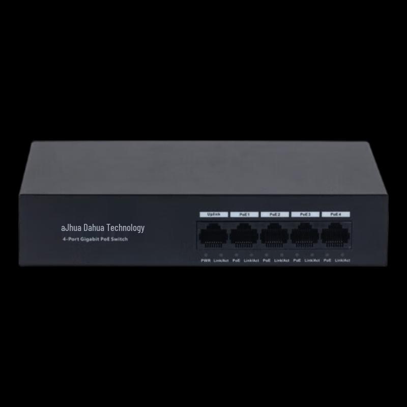 Dahua 4-Port Gigabit High-Power PoE Switch CN Plug (adapter Included)