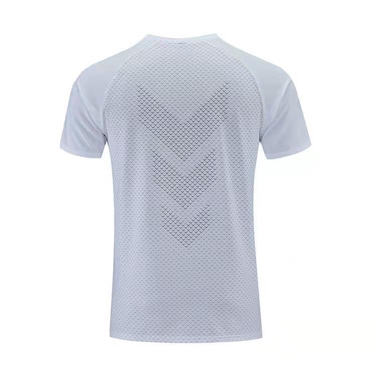 2024 Men's Quick-Dry Breathable Running T-Shirt - Round Neck, Short-Sleeved Fitness Top
