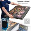 Foldable Children's Puzzle Table with Stand, Cover, and 6 Drawers