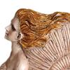 Retro Conch Girl Figurine Sea Snail Women Statue Sculpture Indoor Outdoor Home Office Desktop Bookshelf Decoration Ornament