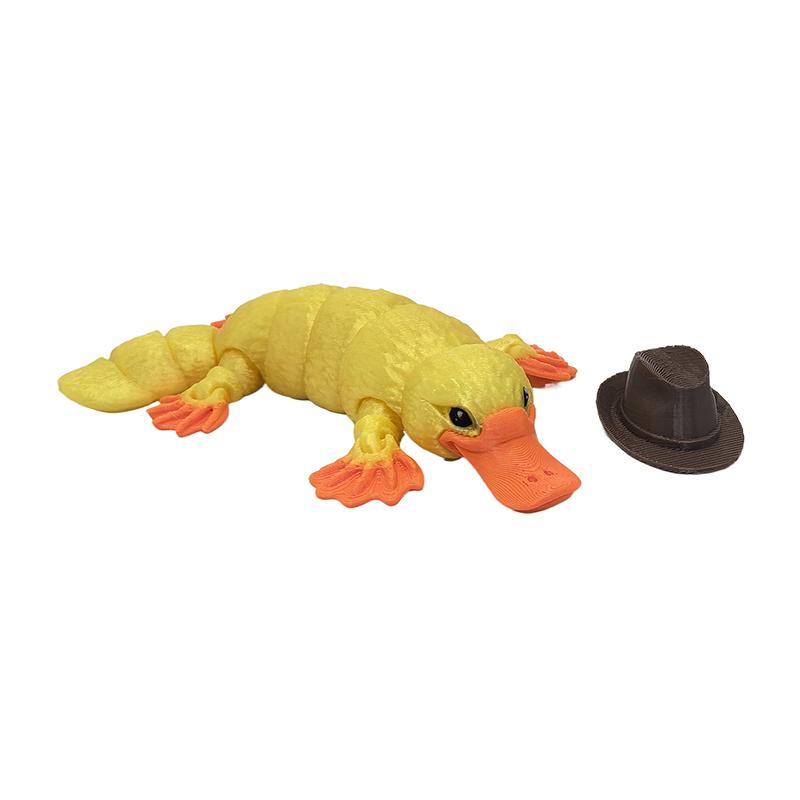 3D Printed Articulated Platypus Fidget Toys Dynamic Animals Toy Full Articulated Flexible  Platypus Toys Adults Fidget