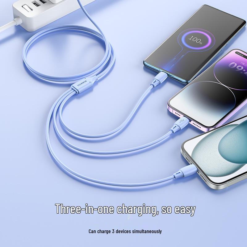 Romoss 3-in-1 Fast Charging Cable 3.5A for Android, Huawei, Apple