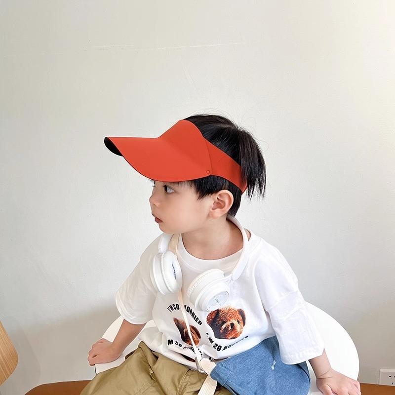 

Бесследная интегрированная шляпа от солнца женская летняя шляпа от солнца защита от УФ-лучей с большими полями для велоспорта спортивная шляпа от солнца с открытым верхом Children s size (recommended 40-52cm)