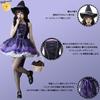 MEYOIJK Costume Cosplay da Strega di Halloween per Adulti Grim e Carino e Sexy Abito Gotico Lolita con Frac e Mini Costume di Halloween con Cappello e