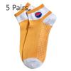 5 Pairs of Socks Men and Women Summer Couple Cotton Socks Season Anti-odour Sweat Spring and Autumn Massage Bottoming Socks