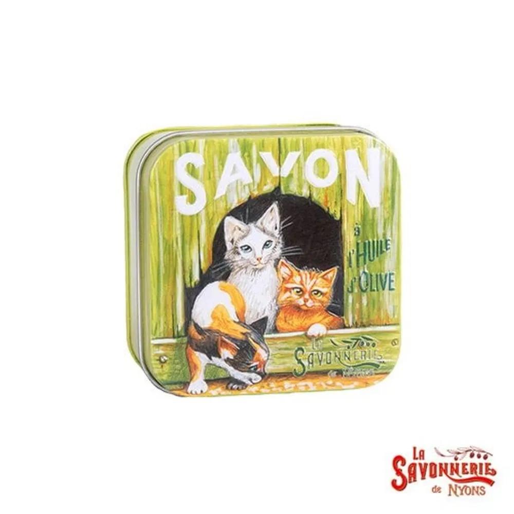 La Savonnerie de Nyon Blechdose Seife 100g Rosenduft