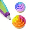1pc Baking Cake, 3 Holes 3 Color Cream Piping Bag Converter Three Color Piping Mouth Converter DIY Decoration