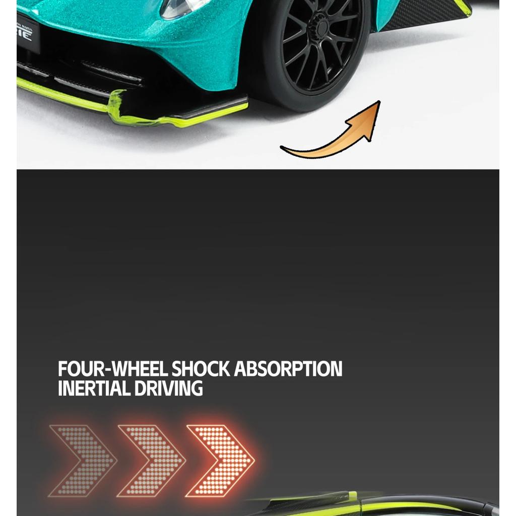 NEW 1/23 Aston Martin Valkyrie Supercar Alloy Model Car Toy Diecasts Metal Casting Sound and Light Car Toys for Children Vehicle