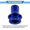 A ABSOPRO Car Gear Shift Knob Adapter M12x1.25 Shifter Boot Retainer Universal Manual Transmission Car Durable Aluminum Alloy Blue