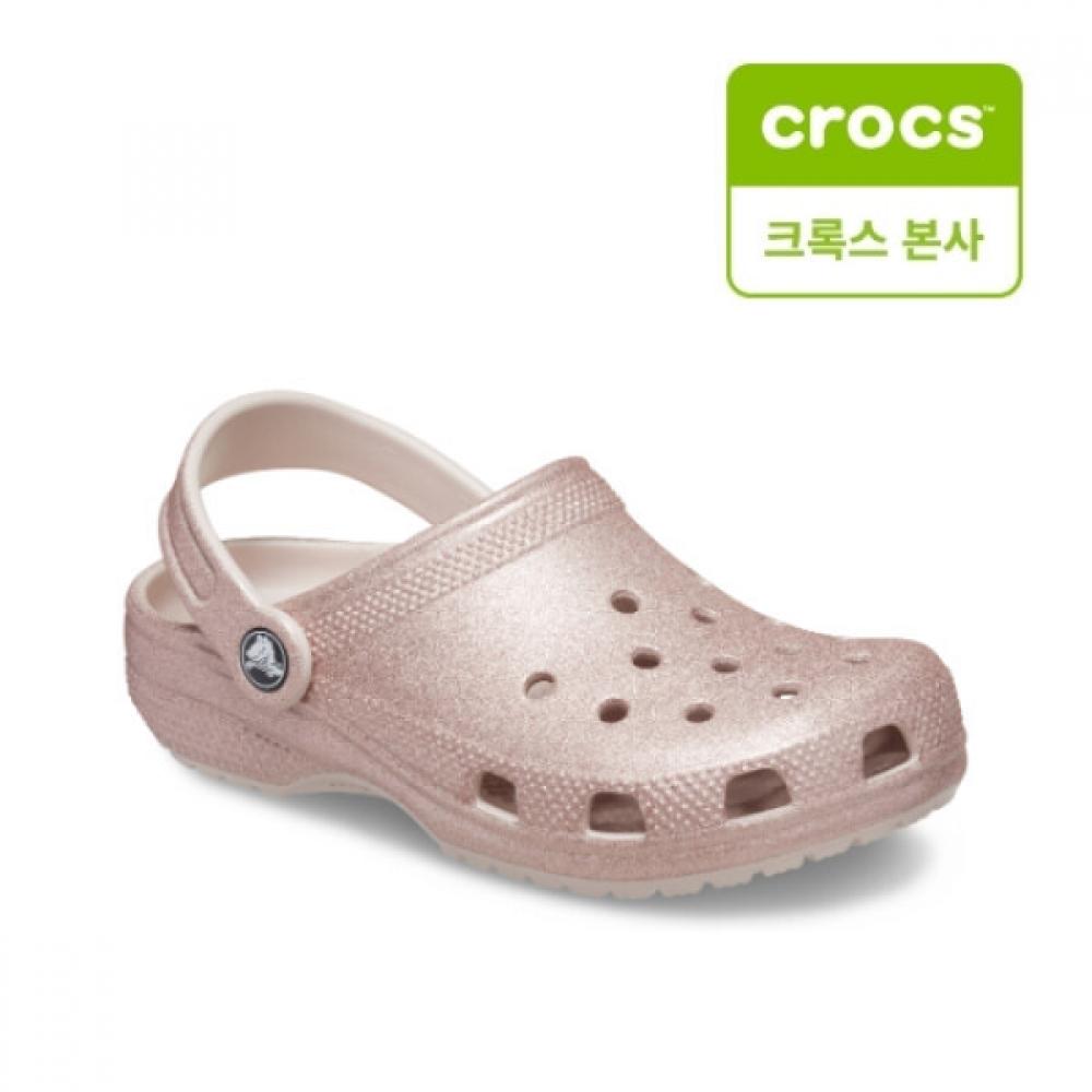 

Crocs Classic Glitter Clog Toddler Kids Sandals Slippers 206992 6wv Pink/C5(120mm)