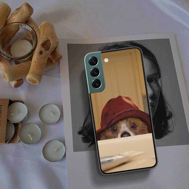 Cute P-Paddington Bear Phone Case For Samsung Galaxy S22 S25 Ultra S21 S10 Plus S26 Edge S20 S23 S24 FE Cover Silicone Soft