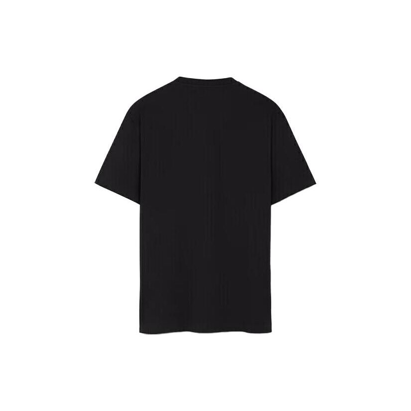 Versace Ss22 Greek Print Logo Short Sleeve T-Shirt Men Tops Black 1006023-1A04119-1B000