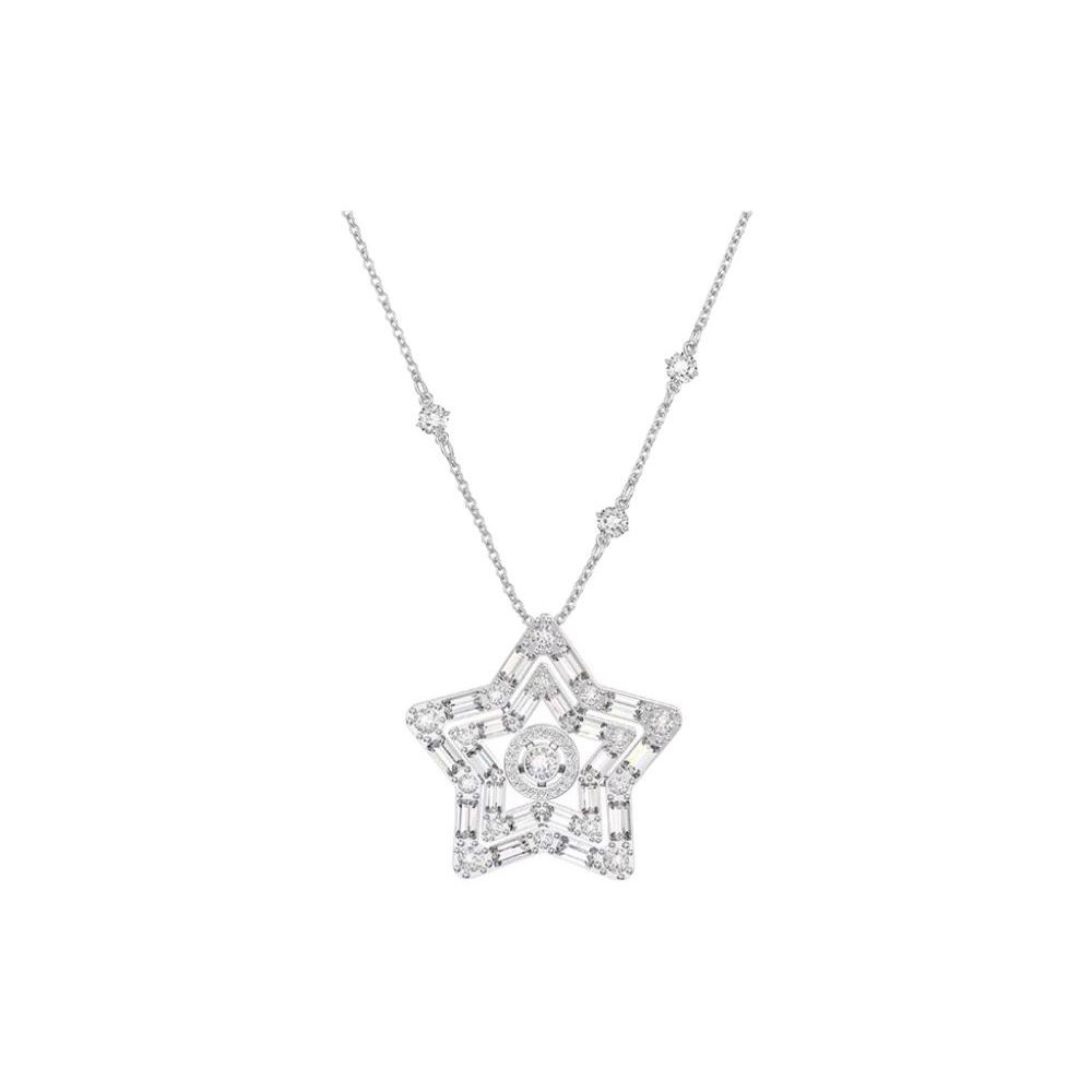 Swarovski Stella Wish Star Meaning Necklace Women necklace Silver 5639024 Box (Random Color)