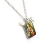 Les Trésors De Lily [J6962] - Virgin Mary 'Religious Icon' Designer Necklace - Virgin and Child - 32x23 Mm
