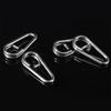 100Pcs High Strength Fishing Oval Split Rings Stainless Steel Split Rings Fishing Lures Connector Lures Rings Enduring