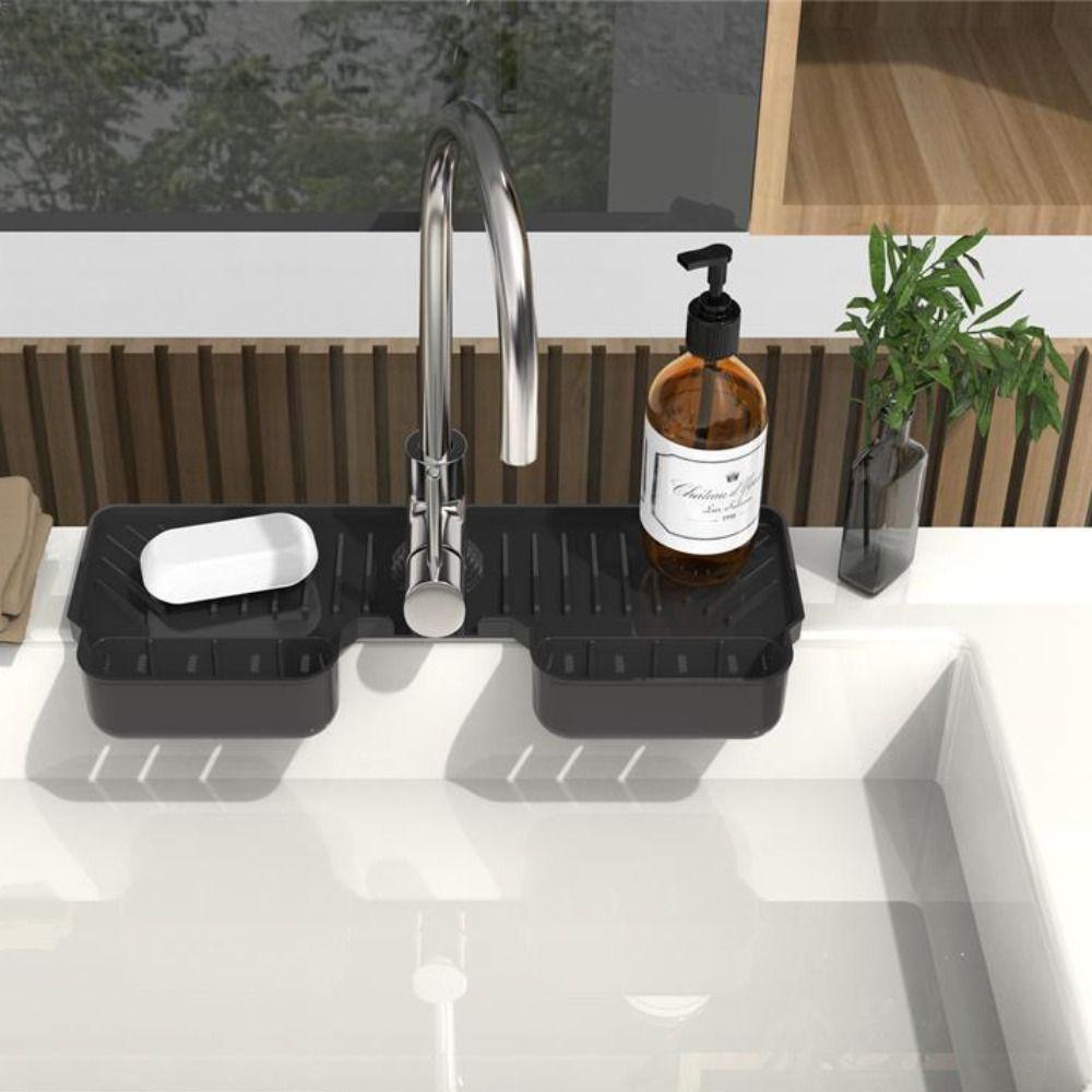 Mildew-Proof Draining Organization Plate Waterproof Drainage Pad Faucet Drip Mat  Wash Basin Sink