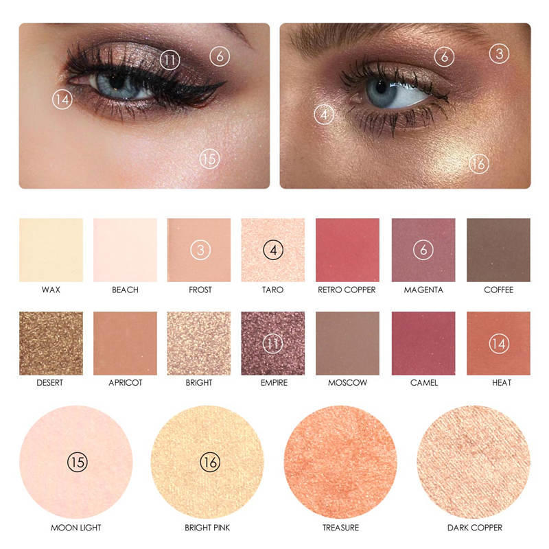 Buy Glitter Eye Shadow with Highlighter Flash Shimmer Eyeshadow with Blush Face Cosmetic at
