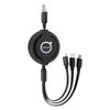 1Pcs Car Mounted Telescopic Three In One Mobile Phone Charger For Volvo XC60 XC90 S60 S80 S40 V40 V60 V70 V50 XC70