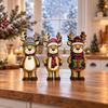 3/4pcs Rustic Farmhouse Style Christmas Snowman Decorations Vintage Holiday Tabletop Decor  Gift
