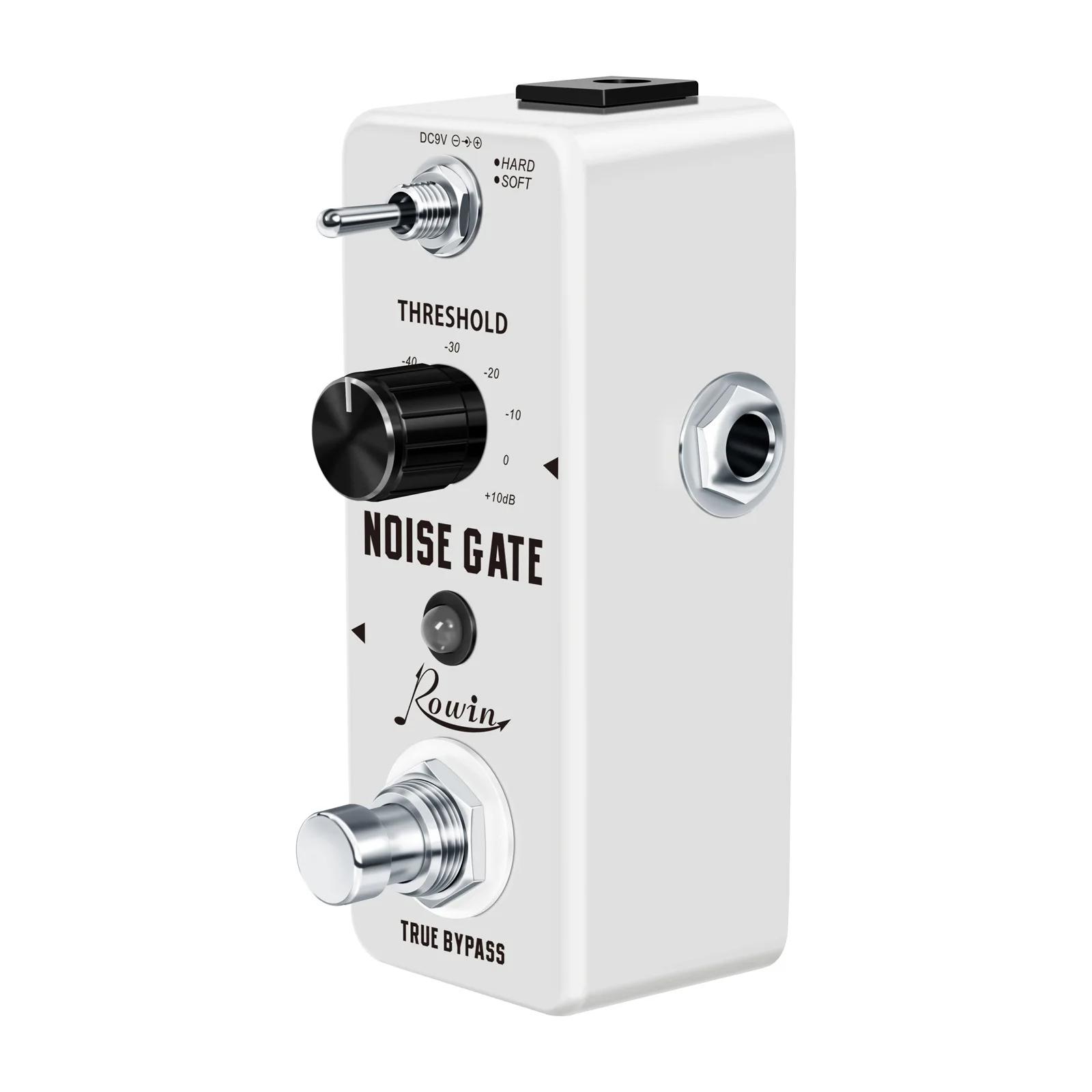 Noise Gate Guitar Pedal Guitar Effect Pedals Noise Suppression Effects for Electric Guitar Hard Soft 2 Modes белый