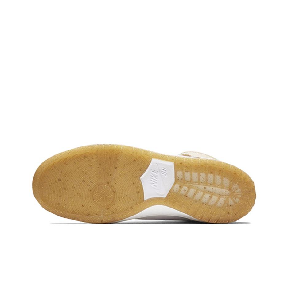 Nike Premier X  Dunk SB Retro Casual High-Top Skate Shoes Unisex Sneakers White Champagne 881758-217(N)