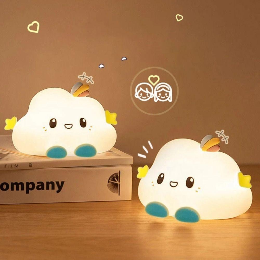 Cute LED Night Light Cartoon Bedside Lamp Home Decoration Cloud Night Light  Children Baby