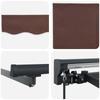 Retractable Awning Frame Brown 300 x 250 cm Polyester with PU Coating